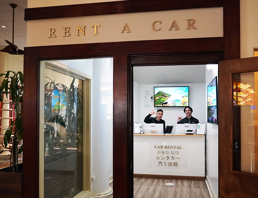 First Rent A Car Hawaii office in Waikiki with friendly staff